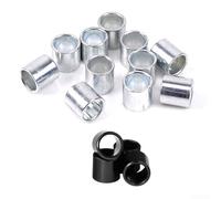 48 espaciadores de rodamiento de aleación de 10 mm de largo para ruedas de patinete o patineta de 8 mm de diámetro interior, compatibles con ejes de empuje para scooter y patines en línea (8 piezas)