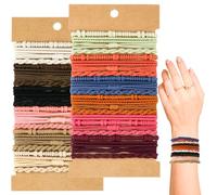 48 gomas elásticas para el pelo para mujer, no se dañan, para cabello grueso y fino