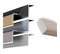 48 Inch Stair Nose Molding L Shape Metal Stair Nose Anti-Slip Treads Edging Trim Strip, 2'' 4'' Wide Stairs Edge Trim for Outdoor Indoor Stairs(Purple,W100mm/4in)