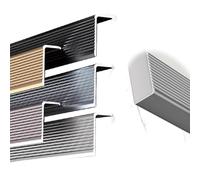 48 Inch Stair Nose Molding L Shape Metal Stair Nose Anti-Slip Treads Edging Trim Strip, 2'' 4'' Wide Stairs Edge Trim for Outdoor Indoor Stairs(Gray,W100mm/4in)