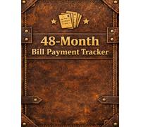 48-Month Bill Payment Tracker: A 4-Year Monthly Bill Payment Checklist for Tracking Bills, Expenses, and Unpaid Balances- 8.5 × 11 Inches