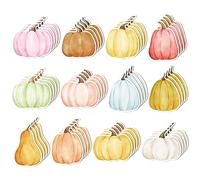 48 notas adhesivas bohemias de calabaza, coloridas acuarelas, con forma de calabaza, autoadhesivas, extraíbles, para trabajo, estudio, escuela, oficina, suministros para el hogar, regalo para