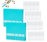 48 Pack Sticky Ear Swabs,Reusable Earwax Removal Adhesive Cleaning Tool, With Dust Cover Packaging,Gentle Ear Cleaning Stick, For Kids & Adults