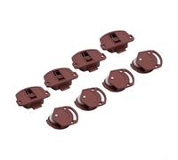 48 pares de ruedas de puerta corredera y guías de nailon para sistemas de puertas correderas de armario que proporcionan una funcionalidad mejorada de la puerta (4 piezas)