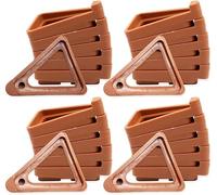 48 PCS Maceta Triangular,Pies De Maceta De Plástico, Elevadores Triangulares para Macetas para Patas De Maceta, Pies, Soporte para Plantas para Exteriores E Interiores (Naranja)