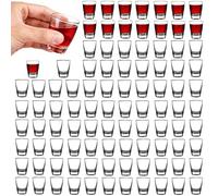 48 PCS Vasos de Chupito, Vasos de Chupito de Huevo 30 ml, Vaso Para Beber Directamente con Base Gruesa, Juego de Shot Glass, Vaso de Vidrio Templado para Aguardiente, Vodka, Fiestas, Club, Bar