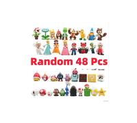 (48 piezas al azar) Super Mario Luigi navegador Yoshi modelo pequeño juguete figura de acción humanoide decoración
