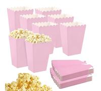 48 Piezas Bolsas de Palomitas de Maíz, Papel Contenedor Dulces Bolsas Palomitas, Cajas de Palomitas, Cartón Bolsas Palomitas mini cajas de papel para Picnics Noches de Cine Preferencias de Boda