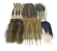 48 piezas de decoraciones de plumas artesanales, plumas naturales para manualidades, plumas de pavo real y decoración de plumas para fiesta de bodas, decoración de huevos de Pascua, de bricolaje