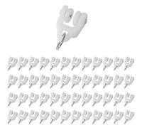 48 Piezas Rodillos de la Pista de la Cortina Ruedas, Rodillos de Cortina de Plástico con Ruedas Gemelas para Cortinas (plástico)