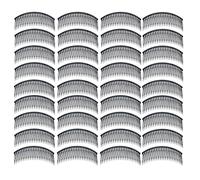 48 pinzas laterales francesas de plástico para el pelo para mujer, accesorios grandes para moño deslizante con 24 dientes, tocados para cabello largo y rizado, para novia, velo de boda