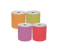 48 Rollos Papel Térmico Colores Variados