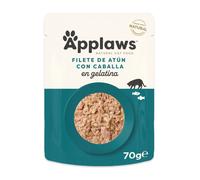 48 sobres x 70 g Applaws Atún y Caballa en gelatina sobre para gatos ¡Pack ahorro!