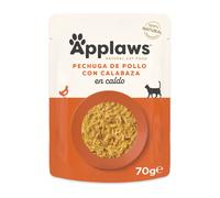 48 sobres x 70 g Applaws Pollo y Calabaza sobre para gatos ¡Pack ahorro!