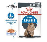 Royal Canin Ultra Light Adult - Alimento en gelatina para gatos para control de peso - Cantidad: 85 g