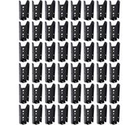 48 soportes de 2 x 4 para barandilla de madera, conectores para postes de madera, soportes de valla de calibre 20 (color negro)