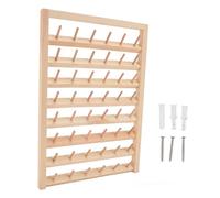 48 Spools Thread Rack Wall Mounted Eco Friendly Embroidery Spool Thread Organizer Household Sewing