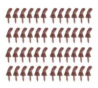 48 tallos de calabaza artificiales para manualidades de Halloween, tallos de calabaza falsos realistas para mejorar la decoración otoñal, asas de plástico para linternas Jack O, varios tamaños para