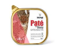 48 tarrinas x 100 g Salvaje Adulto Buey en Paté tarrina para gatos ¡Pack Ahorro!