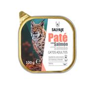 48 tarrinas x 100 g Salvaje Adulto Salmón Paté en tarrina para gatos ¡Pack Ahorro!