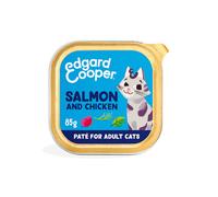 Edgard & Cooper Paté para gatos Salmón y Pollo de Corral – 85 g