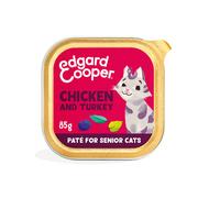 48 tarrinas x 85 g Edgard Cooper Pollo y Pavo en Paté tarrina para gatos sénior ¡Pack ahorro!