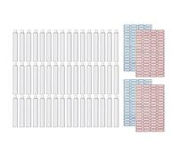 48 tubos vacíos de pintura de aluminio, tubo de aluminio vacío de 20 ml para hacer pintura y almacenar pintura restante aceite acrílico con 4 etiquetas