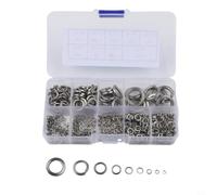 480 arandelas de resorte M2 de acero inoxidable 304, arandelas de resorte abiertas para conexiones atornilladas y duraderas, ideales para ingeniería, electrónica y hardware para evitar el aflojamiento