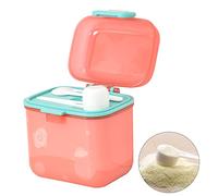 480 ml Dispensador de Fórmula para Bebé, Caja de Almacenamiento de Leche en Polvo, Portátil Estuche de Leche en Polvo con Cuchara y Tenedor, Contenedor para Almacenar Leche en Polvo, Fruta, Alimento