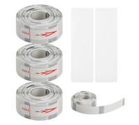 480 Pcs Impresora Etiquetas Autoadhesivas, 3 Rollos, 1 Rollo de 160, 14x40mm, Cinta Adhesiva Etiquetas Impermeables, Cinta para Etiquetadora, Etiquetas Térmicas Oficina Escuela (Transparente)