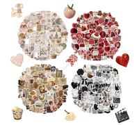 480 PCS Vintage Ästhetische Sticker für Scrapbooks, Laptops, Wasserflaschen, Skateboards, Notizbücher, Handys, Kindle, Niedliche Vinyl-Aufkleber für Kinder, Teens, Erwachsene, Mädchen