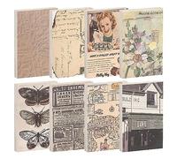 480 piezas de papel de scrapbook estético, mini libro de papel estético, álbum de recortes, accesorios vintage para álbumes de recortes, decoración de álbumes, 8 estilos