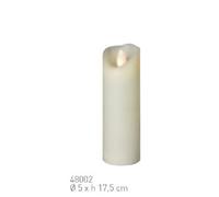 48002 Sompex Shine LED Vela Multi LED Tecnología Cera Real Ø5cm Marfil H 17,5cm