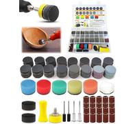 482 discos de lija de 25 mm de papel de lija húmedo, juego de mangas de lija con grano 60-10000 para accesorios Dremel, accesorios de pulido con batería, madera, resina