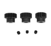 48DP 3,175 mm Engranajes de Piñón de Motor RC de Acero Cromado Combo, 13-15T 16-18T 19-21T 21T - 23T para Coche RC 1/10 con Tornillos de Fijación (19T 20T 21T)