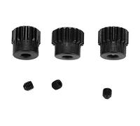 48DP 3,175 mm Engranajes de Piñón de Motor RC de Acero Cromado Combo, 13-15T 16-18T 19-21T 21T - 23T para Coche RC 1/10 con Tornillos de Fijación (16T 17T 18T)