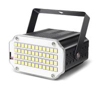 48Led Mini Luz Estroboscopica Discoteca, Luces Estroboscópicas Blanco Discoteca Luz Flash de Discoteca para Fiestas, Flash Discoteca Luz Estroboscópica Luz Parpadeante Usar con Liquido Maquina de Humo