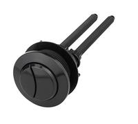 48mm Botón De Descarga De Inodoro Negro, 1pcs Botón Descarga Inodoro Doble Cabeza Redonda Para La Reparación Del Tanque Agua Del Inodoro Del Baño