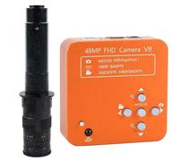 48MP 1080P 60FPS HDMI USB Cámara de microscopio digital electrónico industrial para reparación de teléfonos y lente de montaje en C 300X