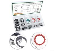 48PCS AC Junta Junta Kit Metal Goma A/C Arandelas