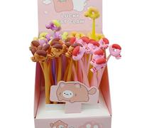 48pcs lindo gel pluma novedad gel pluma suave de secado rápido divertido bolígrafo para escribir recompensa niño niña recompensa