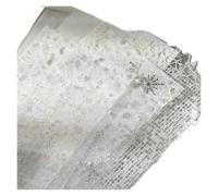 48Pcs Vintage Mixed Special Paper Gauze Scrapbooking Decorate Supplies DIY Junk Journal Planner Collage Background(White)