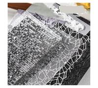 48Pcs Vintage Mixed Special Paper Gauze Scrapbooking Decorate Supplies DIY Junk Journal Planner Collage Background(Black)