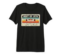 48th Birthday Gifts Retro Best of 1978 Cassette Tape Vintage Camiseta Premium