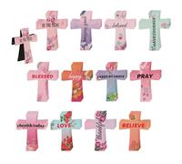 48uds Marcapáginas Magnéticos Cristianos, Marcapáginas de Cruz Bíblica Marcadores Páginas Religiosos Magnéticos para Mujeres Escuela Iglesia y Grupos de Estudio Biblia (12 Estilos)