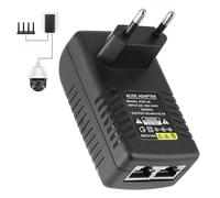 48V 0.5A Gigabit Power PoE, Adaptadores de Inyección PoE Standard 10/100/1000Mbps/1G/2G, Adaptador de Inyector Distancia de hasta 100 Metros, Injector Ethernet Adapter para IP Phone Camera
