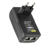 48V 0.5A Gigabit Power PoE, Adaptadores de Inyección PoE Standard 10/100/1000Mbps/1G/2G, Adaptador de Inyector Distancia de hasta 100 Metros, Injector Ethernet Adapter para IP Phone Camera