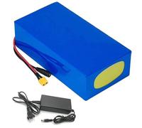 48V 10Ah 12Ah 15Ah 20Ah E-Bike Batería de Ion de Litio con 54.6V 2A Cargador Bicicleta Eléctrica Scooter Batería BMS incorporada para 250W 300W 350W 500W 750W 1000W Motores 48V 12Ah,XT90 Plug