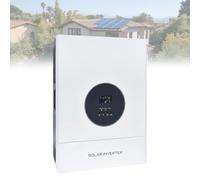 48V 5000W Inversor Solar Híbrido 110V 220V Alta Frecuencia Onda Senoidal Pura Regulador MPPT 120A PV 6400W Cargador AC 30A para Sistema Isla Chalet Cabaña Aislada(Single Phase)