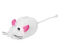 48x Trixie ratón, piel de peluche de pelo largo, hierba gatera 9 cm